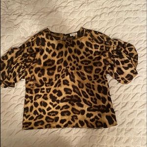 Cute cheetah print blouse